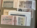 NOT-GELD: samling i special-pärm, ca 700-800 olika.