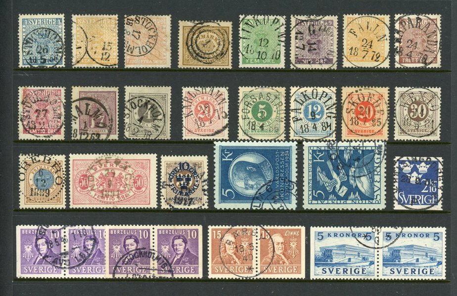 Samling 1855-1969 i Leuchturm-album.