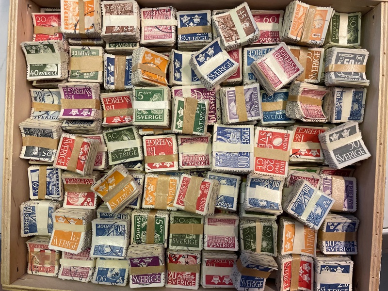 Genuin lot över 150st 100-buntar mest 1940tal.