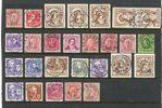 124ex Oscar-1940tal med prakt- och lyx stämplar.