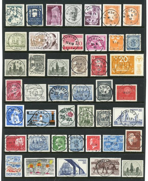 43ex med mest lyx-stämplar 1950-1970tal.