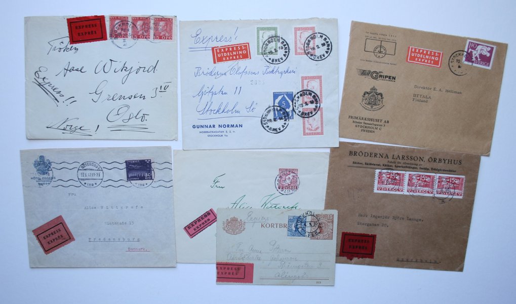 EXPRESS-BREV; 16st Medaljong-1950tal.
