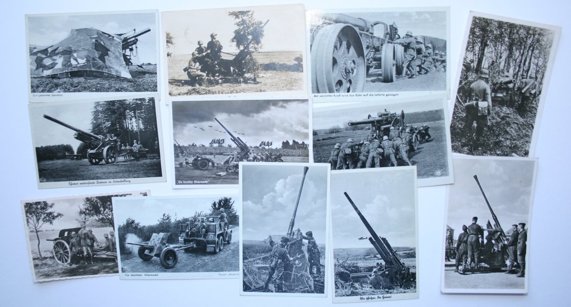 VYKORT REICH: 126st Artilleri och Flak-artilleri WW II.