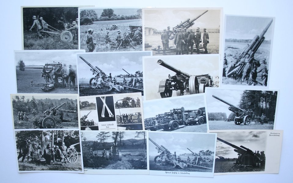VYKORT REICH: 114st Artilleri och Flak-artilleri WW II.