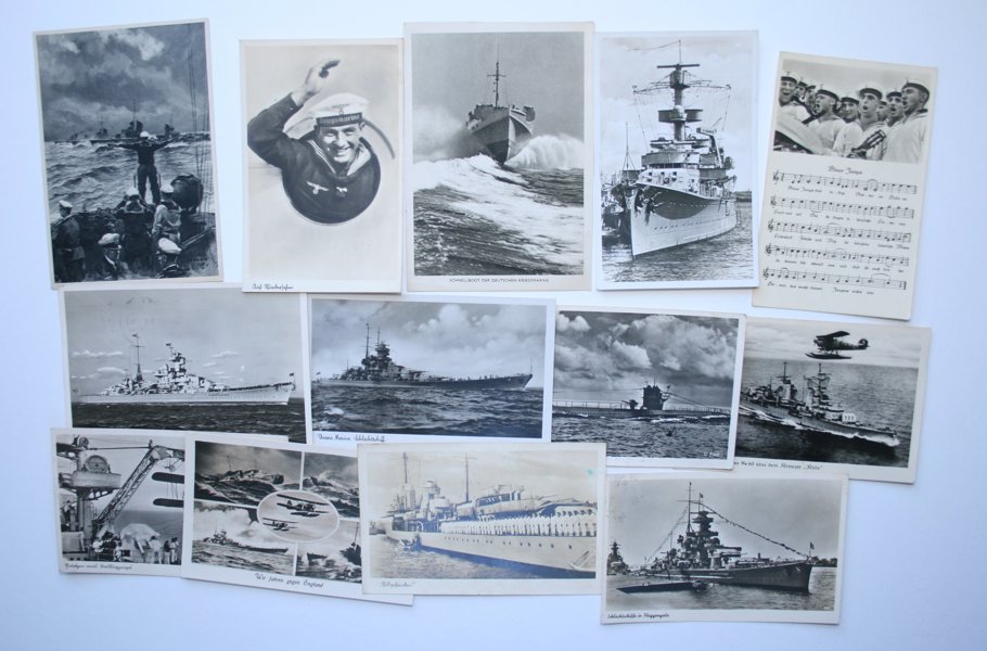 VYKORT REICH: ca 100st Kriegsmarine WW II.
