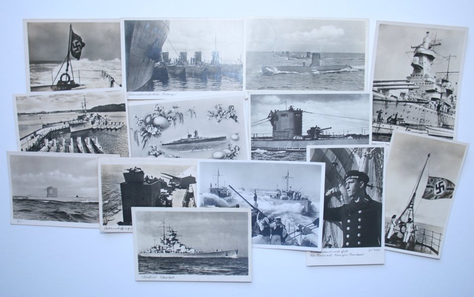 VYKORT REICH: ca 100st Kriegsmarine WW II.