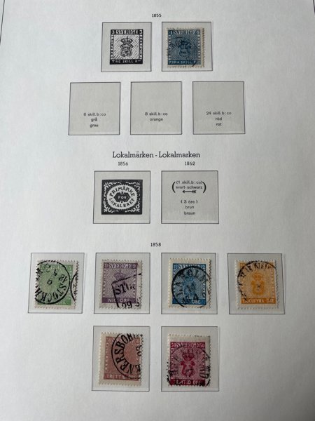 Samling 1855-2000tal i tre Leuchturm-album.