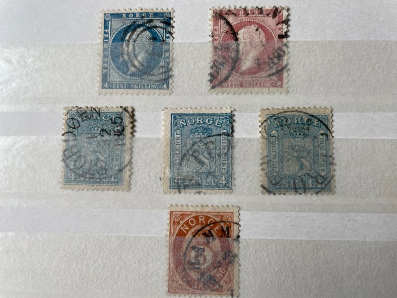 NORGE: samling stämplat i två album samt xx i ett.