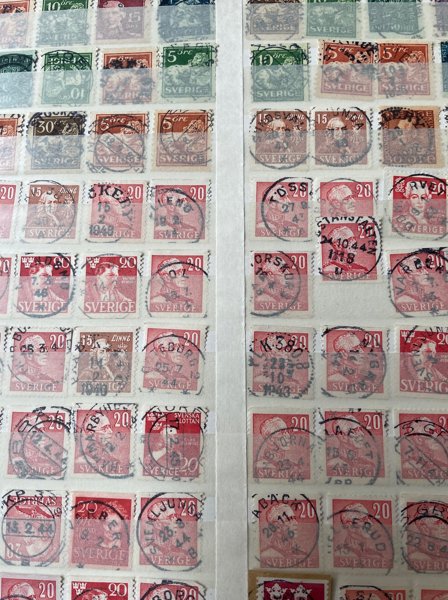 Stämplar: album ca 1.250ex.