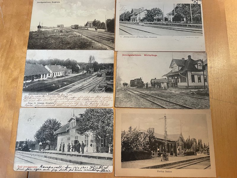 Järnvägs-stationer H-län, 49st gamla.