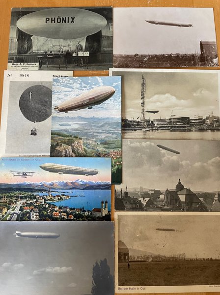 ZEPPELINARE, LUFTBALLONGER; 20st gamla, bra lot!