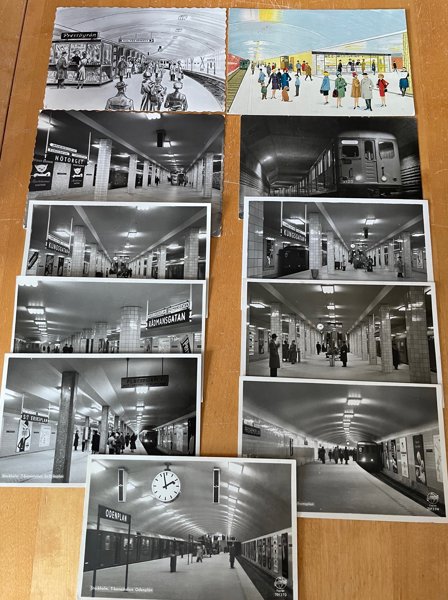 Stockholm Tunnelbana: 17st inkl ngr dubbletter.
