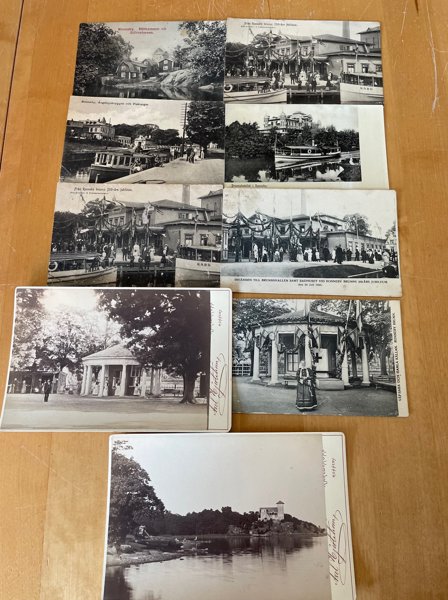 K-län: Ronneby; 30st gamla, bla två Kabinett-foto.