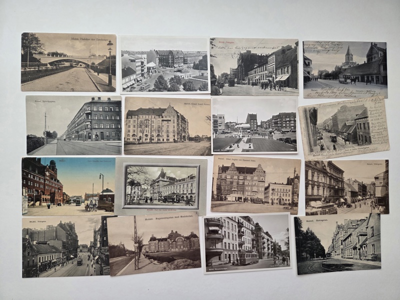 M-län Malmö Spårvagnar; 67st gamla inkl många bra.