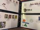 DANMARK: samling FDC 1975-1997 i Leuchtturm-pärmar.