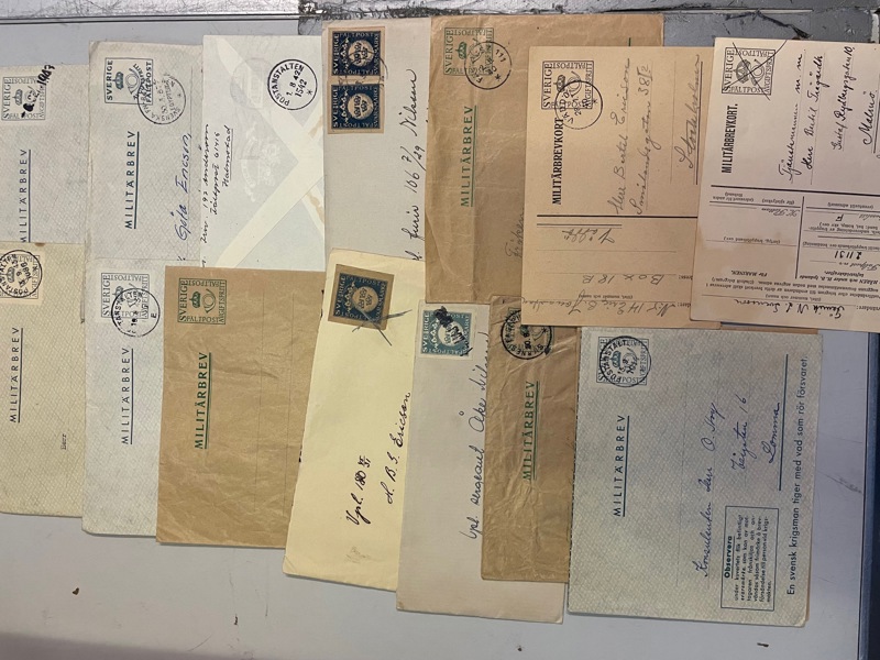 MILITÄR: ca 230st mest beg. M-brev etc.