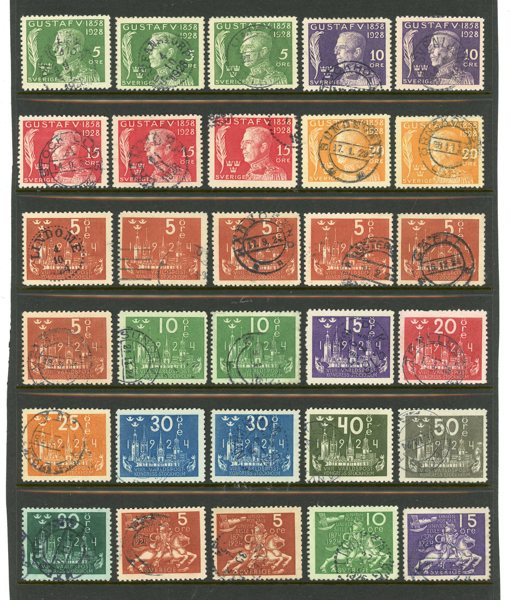 UPU-1933; lot på tre visir-blad.