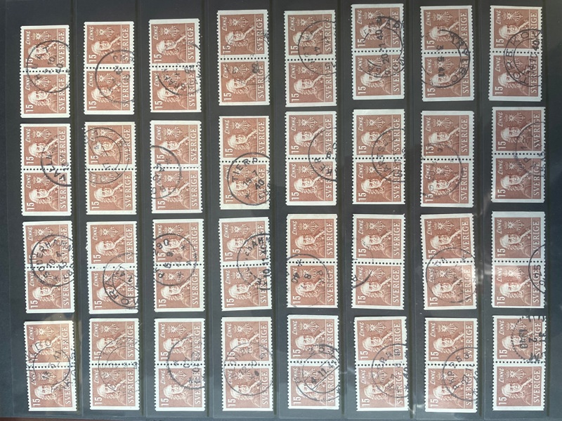 Linné BB/BC/CB; lot på sex visirblad. F ca 65.000kr.