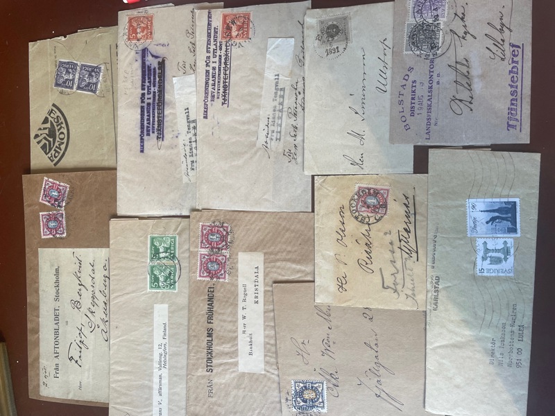 Trycksaks-banderoller; 11st 1890-1970tal.
