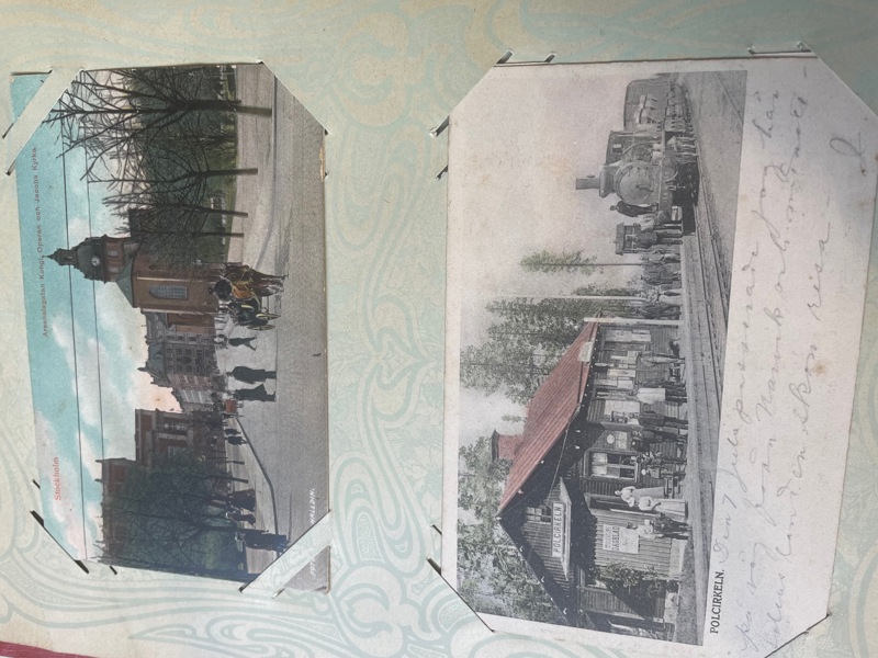 Brefkortsalbum med 96st sekel-skiftes vykort.