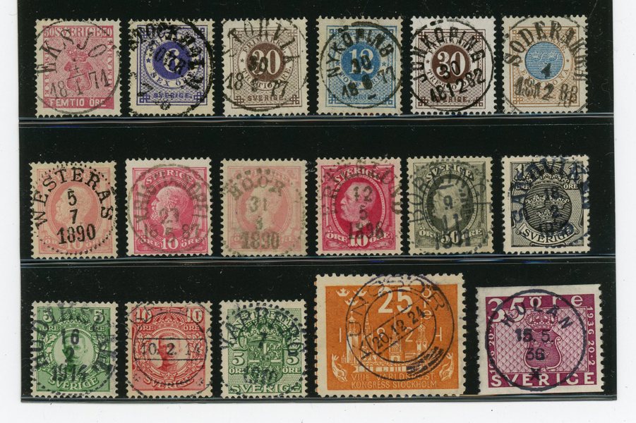 Rörig "samling" Skilling - 2000tal på ca 200 visir-blad.