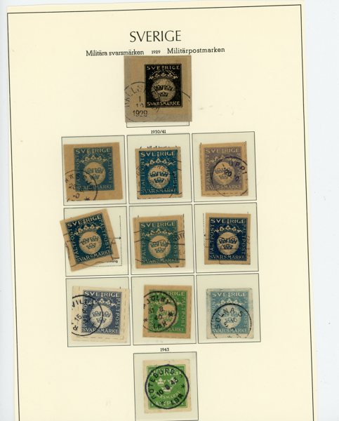 MILITÄR M1-11 komplett stämplade ex.