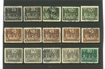 UPU 1924; 55ex 20ö - 80 öre. Högt katalogvärde.
