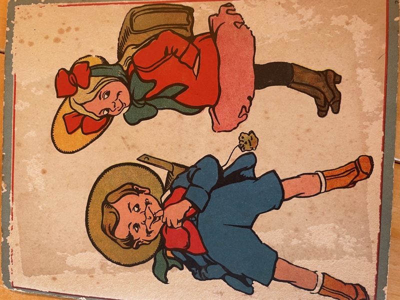 "Vykorts-bok" där sidorna består av uttagbara vykort. 1920-tal?