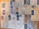 LUFTPOST: Pärm med 67 försändelser, mest innan 1940.