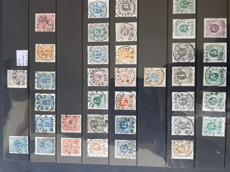 Ca 200ex Skilling-Ringtyp inkl Tjänste med prakt och lyx stämplar.