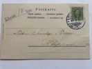 Kirchner; Damer med ägg i nät, frankerat 1902