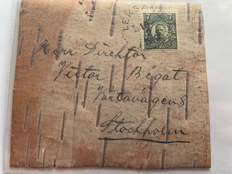 "Näverkort"; F80 Leksand 1919