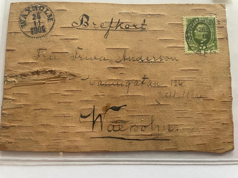 "Näverkort"; F52, Stockholm 1904