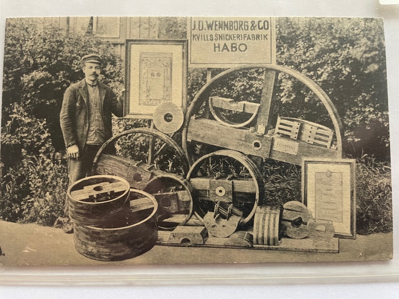 Habo; Wennborg Kvills-snickerifabrik, ofrankerat.