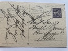 Isac Grünewald; Julkort med torghandel, frank. 1930