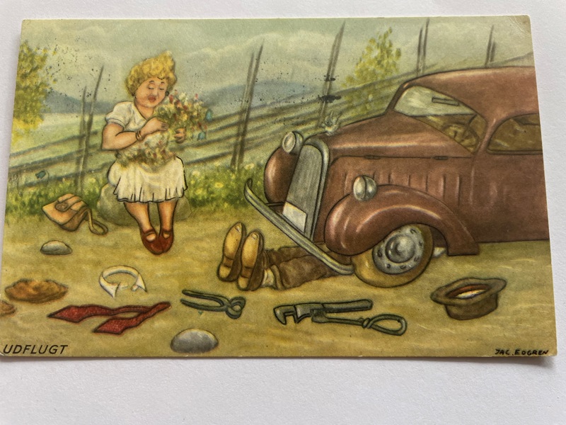 Jac Edgren (svenskt nr 67) dansk text "udflugt", ovanligt.