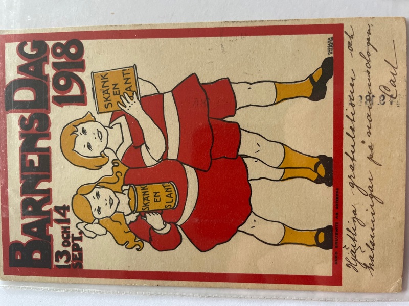 Barnens Dag 1918, frank. 1918. 