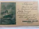 Båt: Ångaren Oscar II framkommit till New York 1922, frank.