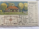Reklamkort för husbyggnad, frank. 1906.