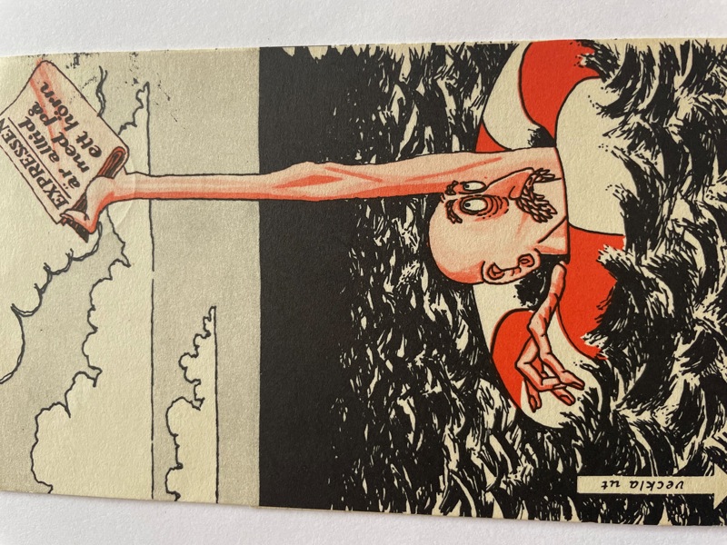 Reklamkort Expressen, frank. 1959