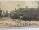 Järnvägs-stationen Kviinge m lok, personal, frank. 1902