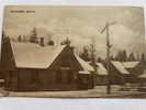 Järnvägs-stationen Vackerslätt i snö ca 1920.