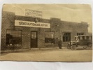 Sjöbo Automobil-affär, frank. 1923, äkta foto.