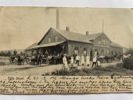 Söfde Mejeri, mycket folk, frankerat 1902