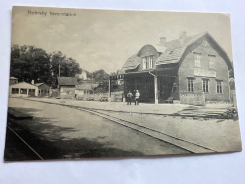 Järnvägs-stationen Nättrabyhamn, ofrank.