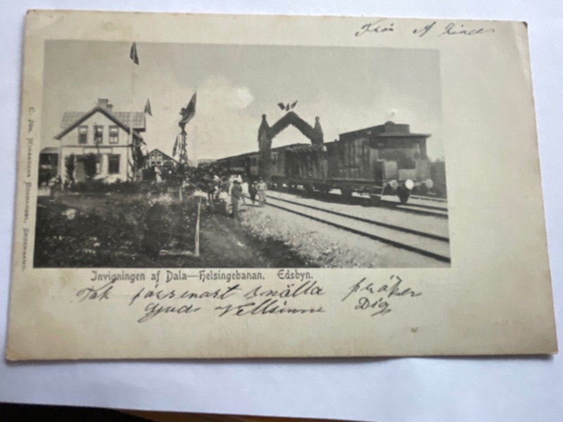 Järnvägs-stationen Edsbyn, Invigningen.