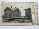 Järnvägs-stationen Näsum, med stins, frank. 1902
