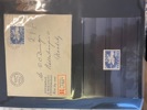 xx/FDC i fyra pärmar 1936 -1970tal. Många FDC med vinjetter.
