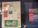 xx/FDC i fyra pärmar 1936 -1970tal. Många FDC med vinjetter.