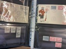 xx/FDC i fyra pärmar 1936 -1970tal. Många FDC med vinjetter.